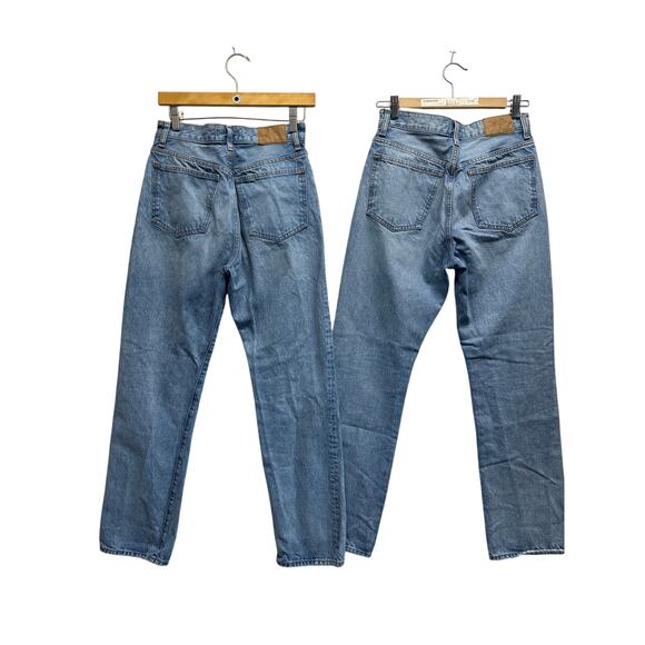 Set of 2 Madewell 90s Straight Medium Wash Women High Waist Jeans 26 - Picture 7 of 10